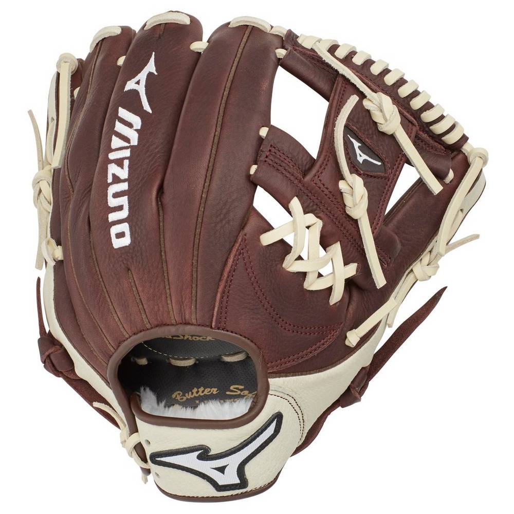 Mens Mizuno Franchise Series Infield 11.5" Baseball Gloves Coffee/Silver Philippines (TXQSCL963)